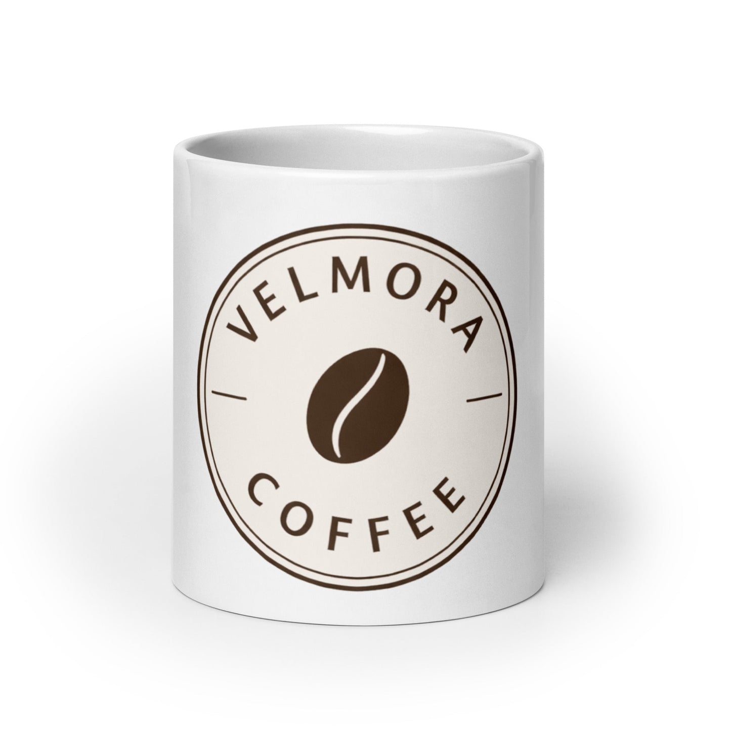 White glossy mug