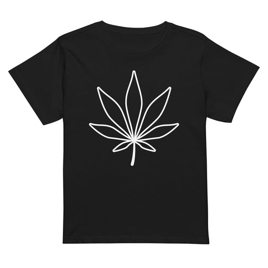 Weed Leaf Women’s high-waisted t-shirt