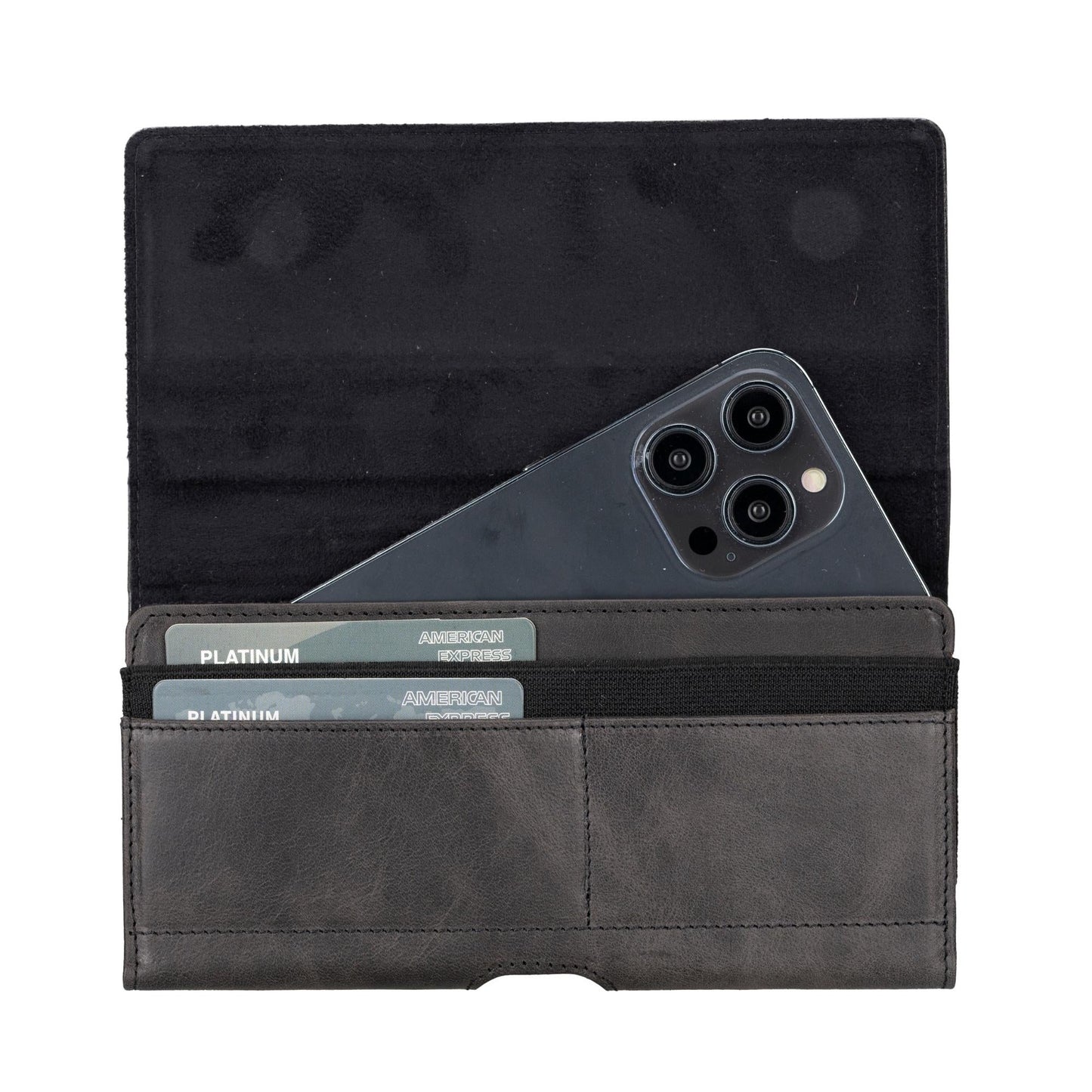 Yonkers Security Belt-Mounted Leather Phone Holster