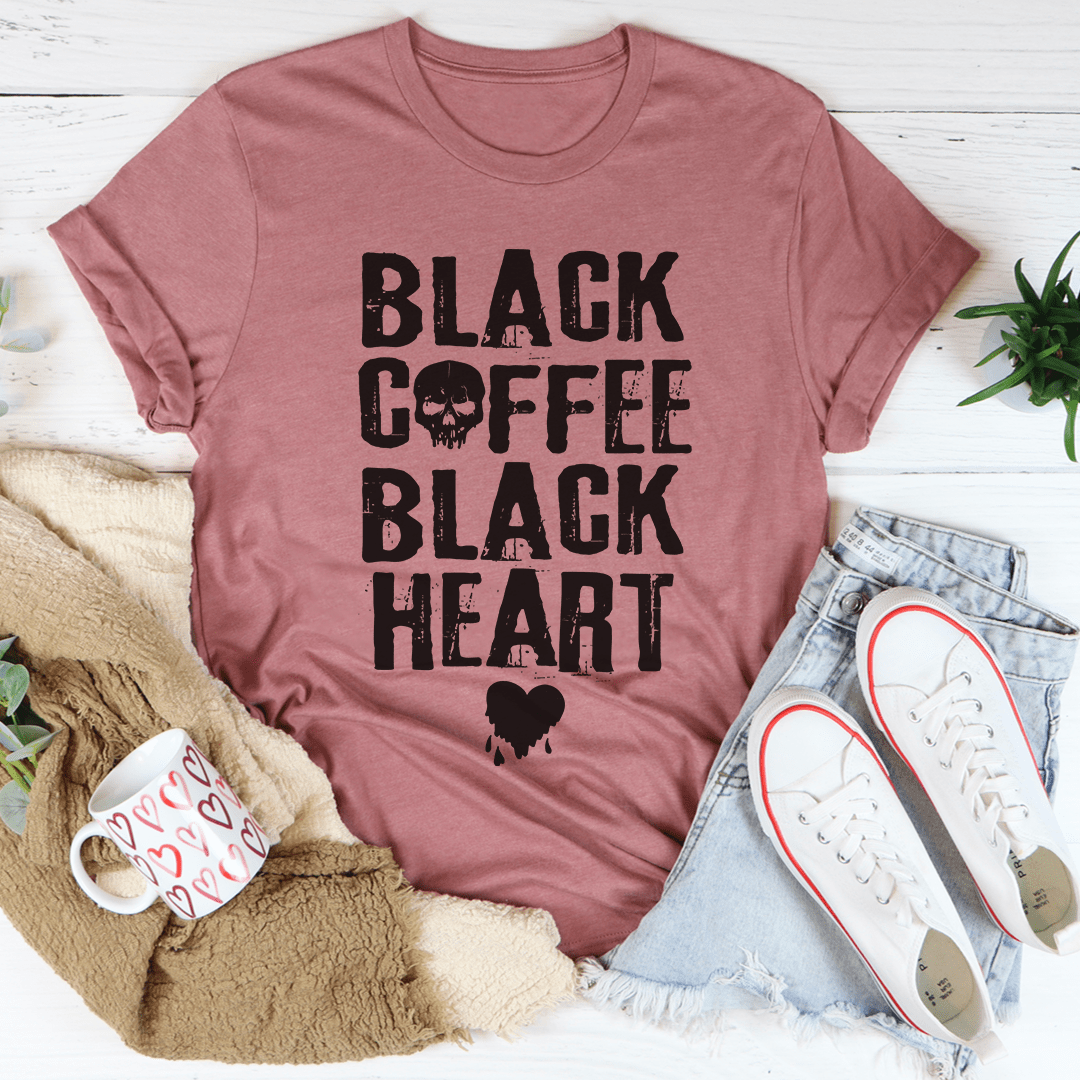 Black Coffee Black Heart T-Shirt