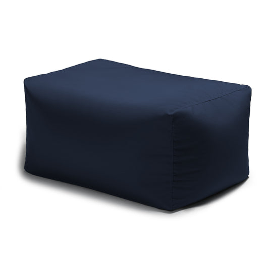 Jaxx Leon Outdoor Bean Bag Ottoman, Navy