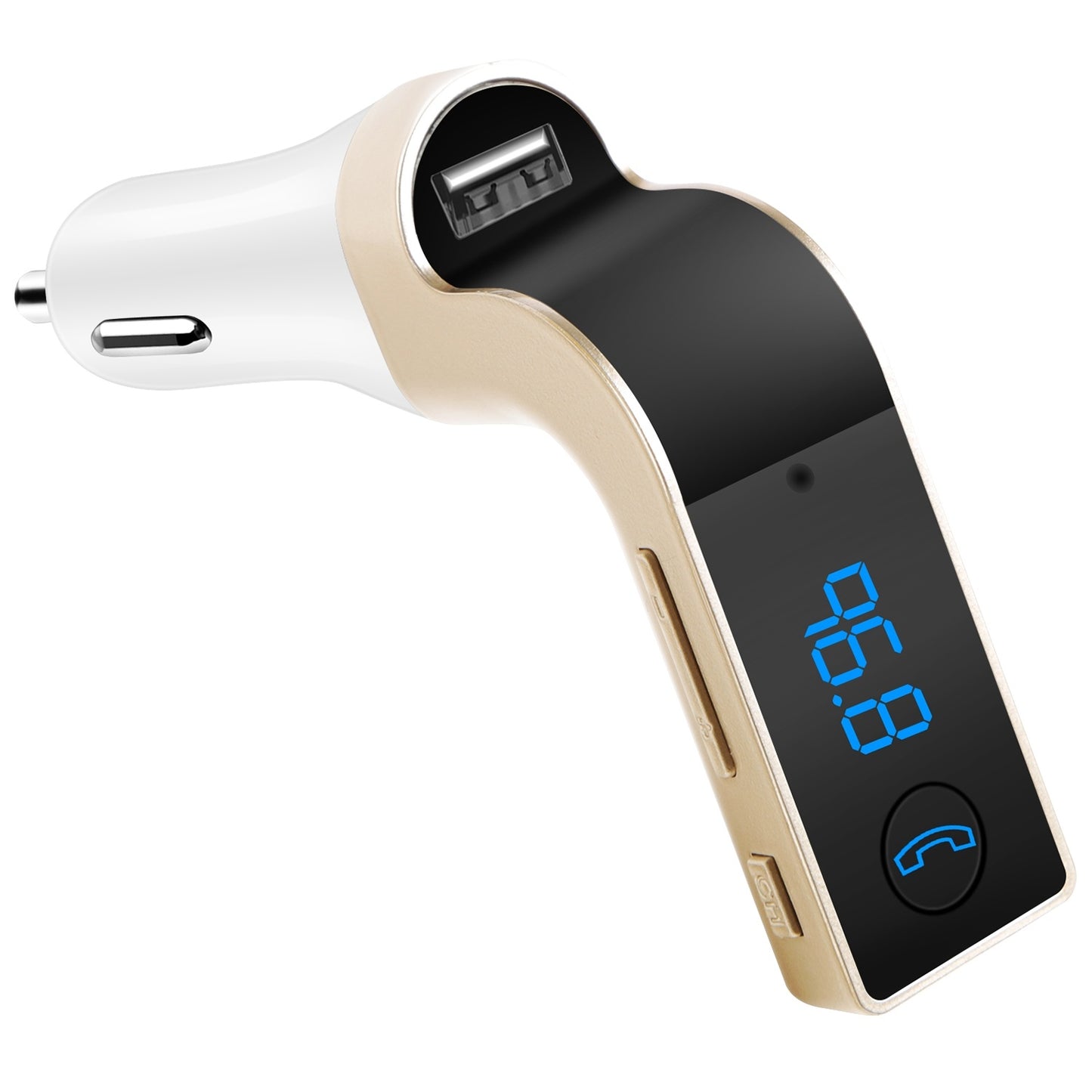 Car Wireless FM Transmitter USB Charger Hands-free Call MP3 Player MMC Card Reading Aux-in LCD Display