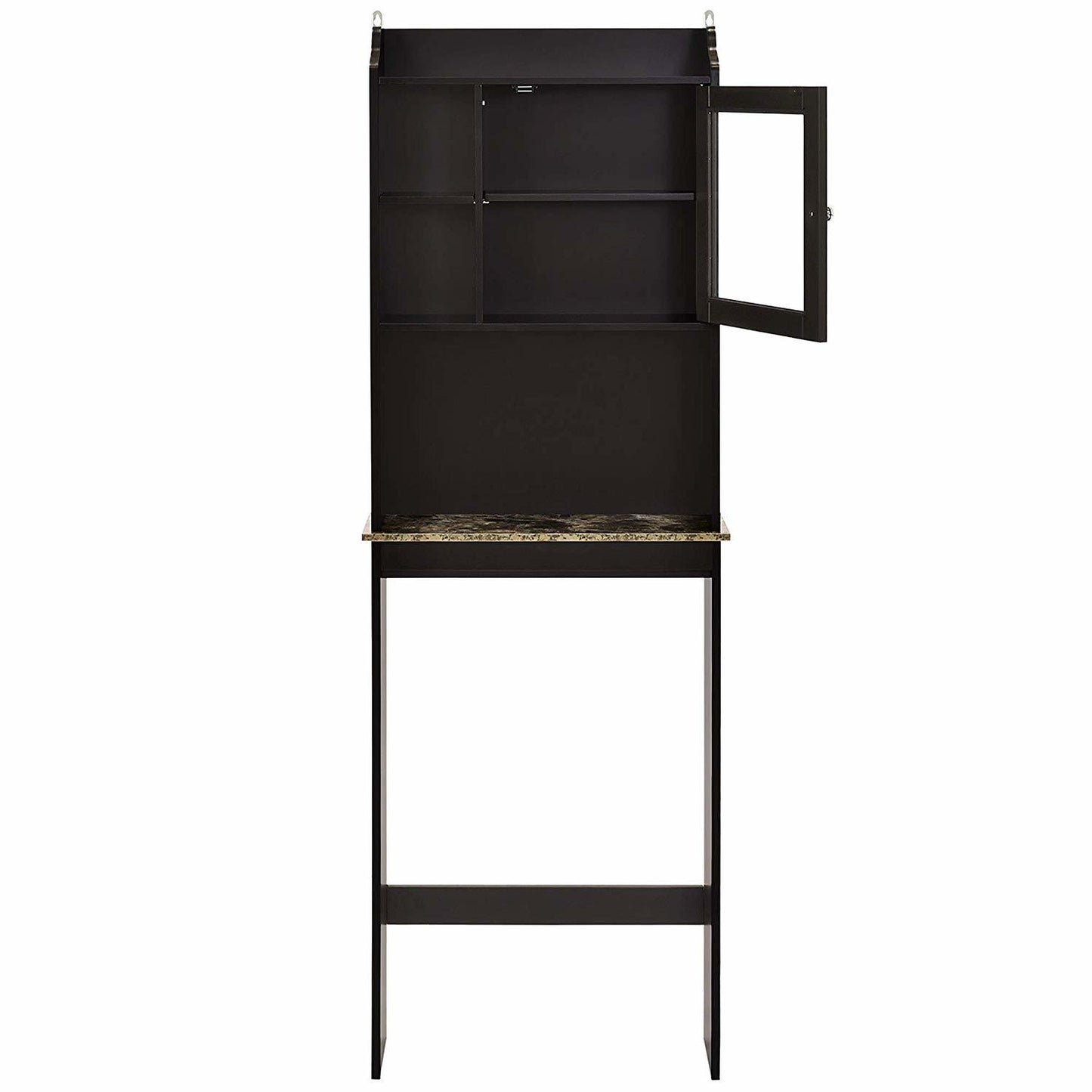 Modern Over The Toilet Space Saver Organization Wood Storage Cabinet for Home; Bathroom - Espresso