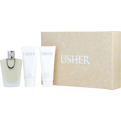 USHER by Usher EAU DE PARFUM SPRAY 3.4 OZ & BODY LOTION 3.4 OZ & BODY WASH 3.4 OZ