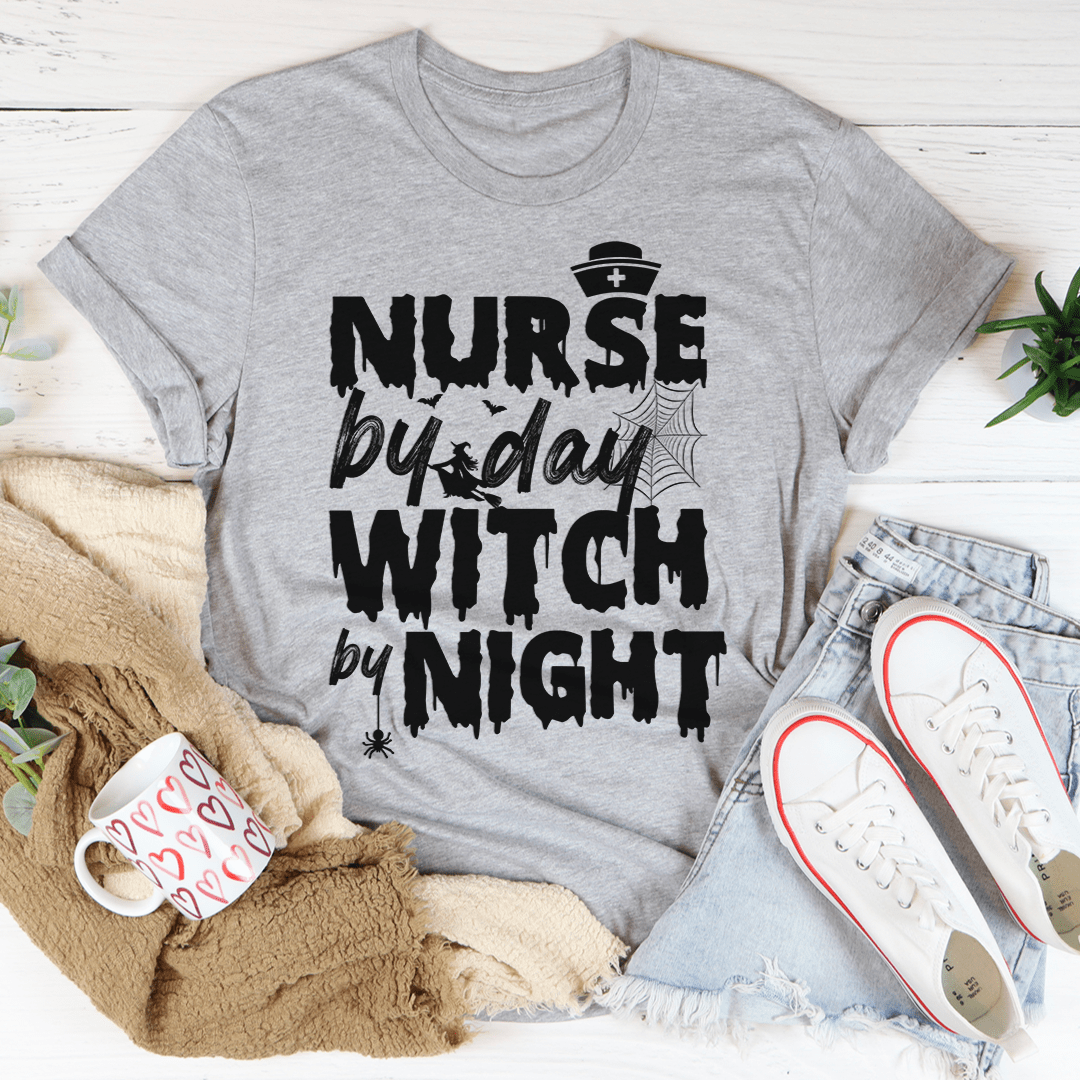 Nurse By Day Witch By Night T-Shirt