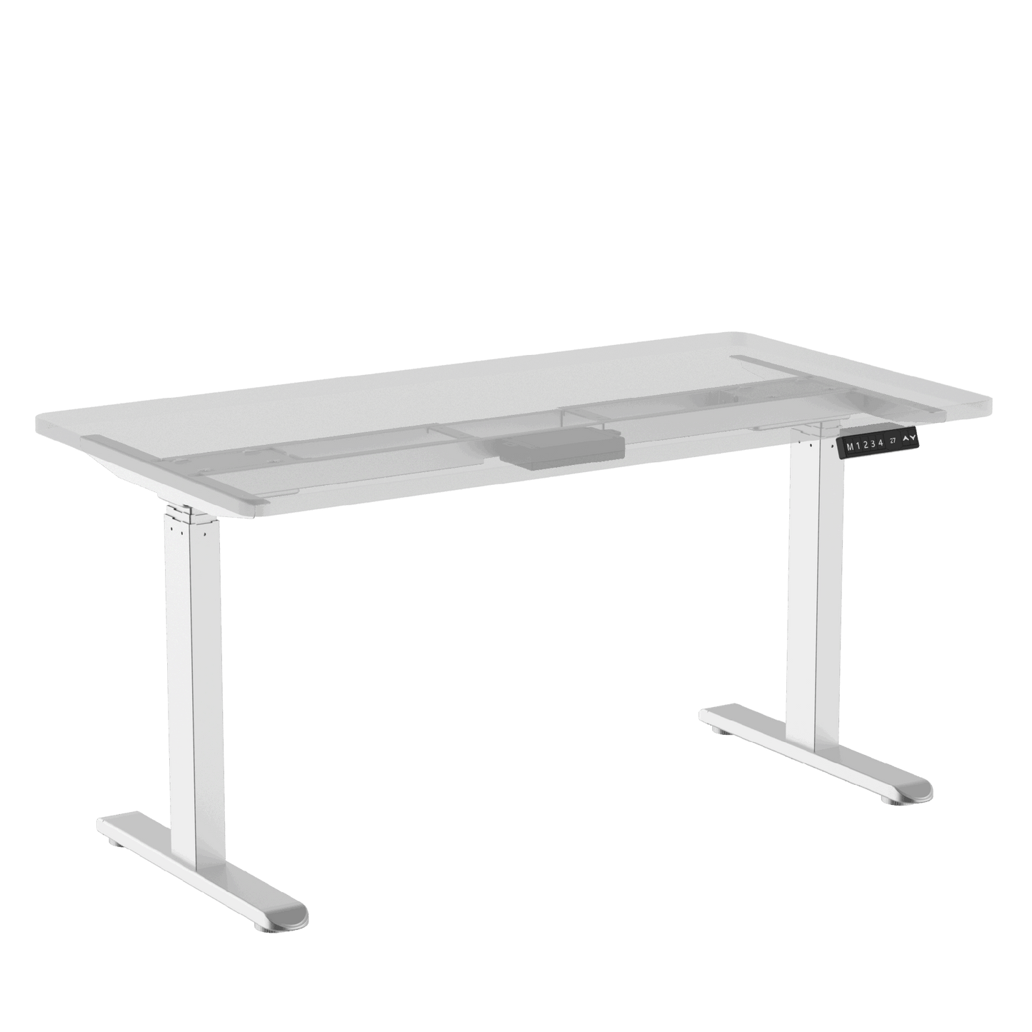 Electric Stand up Desk Frame, Dual Motor Load  Ergonomic Electric Standing Desk Frame 3-Stage Height Adjustable with Memory Controller - Frame Only