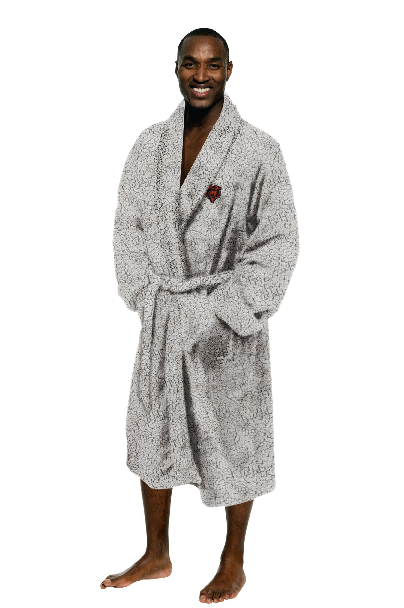 Bears OFFICIAL NFL Sherpa Bath Robe; 26" x 47"