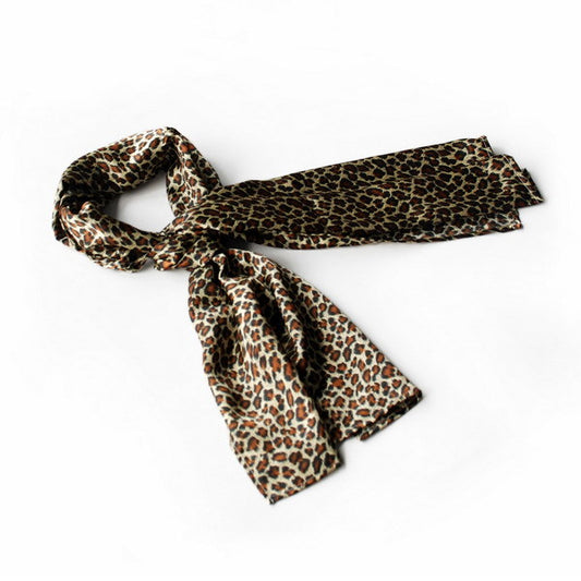 Blando Fashion Lady Leopard Print Subtle Natural Comfy Silk Scarf/Wrap/Shawl(Large)