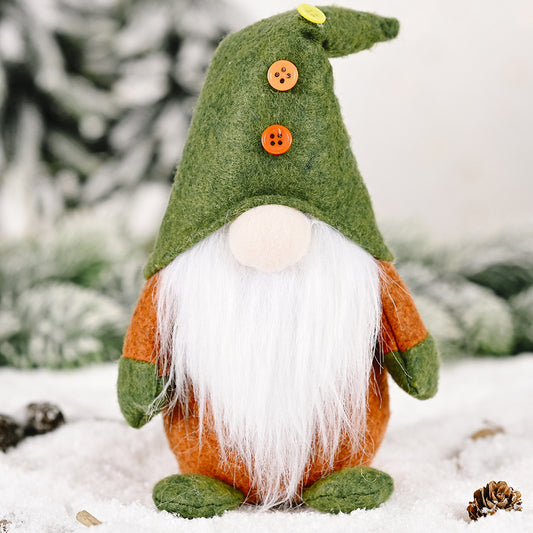 Christmas Faceless Old Man Elf Doll European And American Green Style Decorative Ornaments