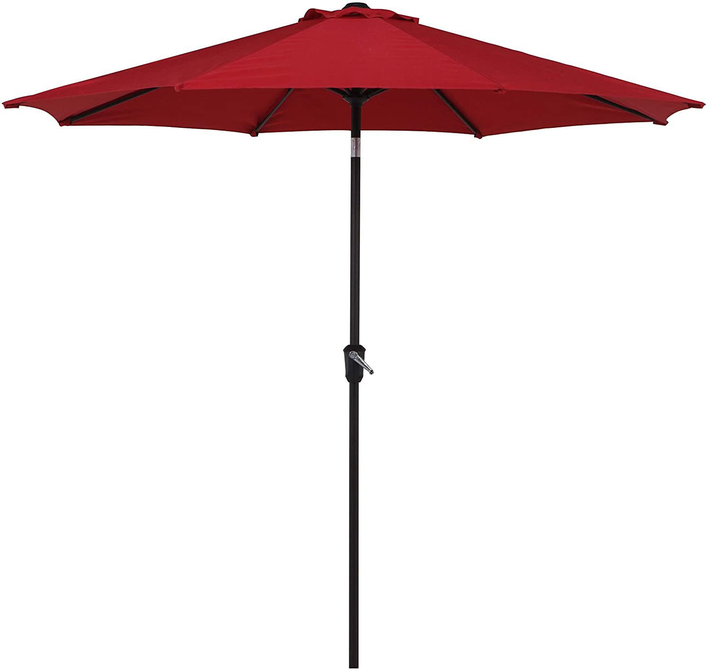 9 Ft Outdoor Patio Tilt Market Enhanced Aluminum Umbrella 8 Ribs, 7 Colors / Patterns Available