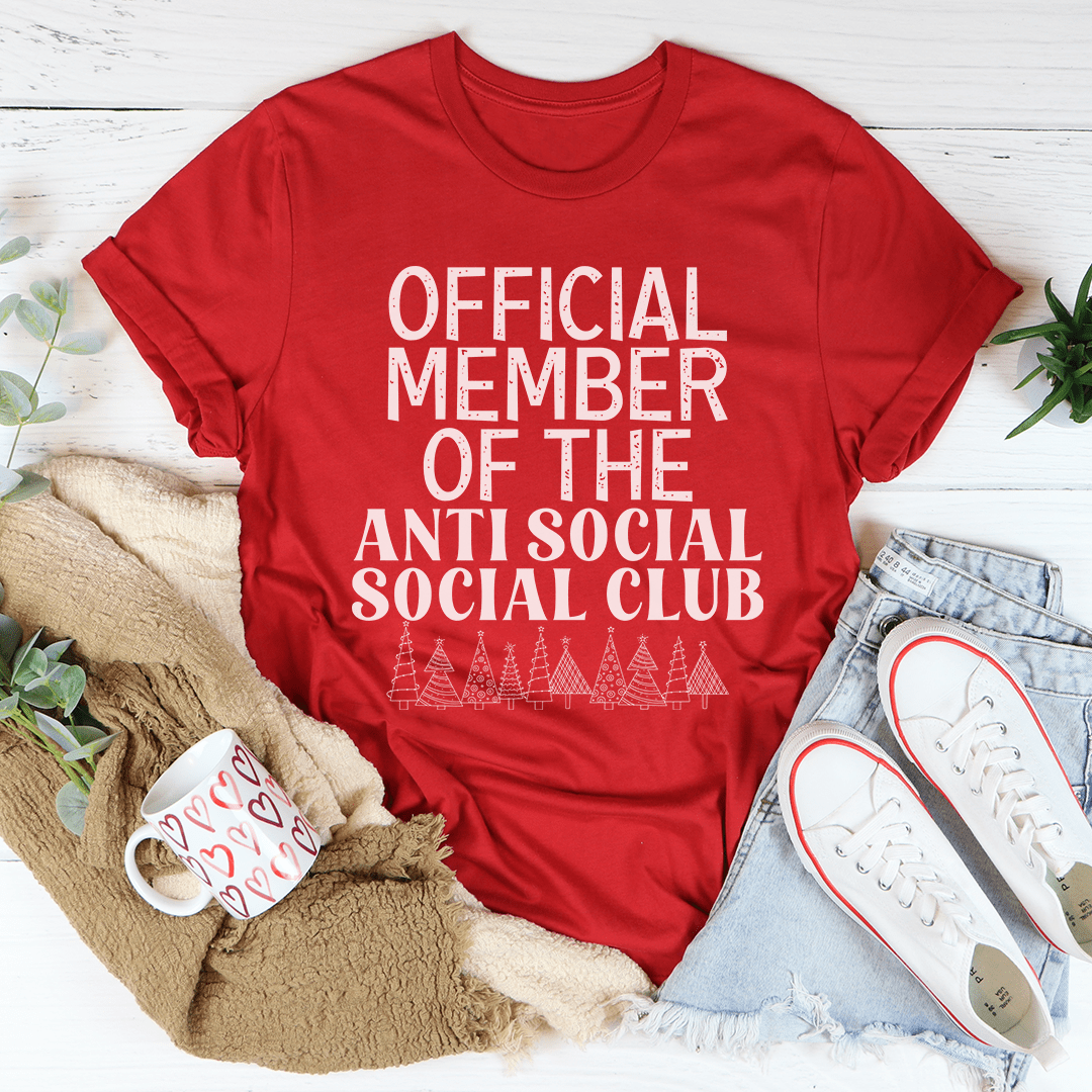 Official Member Of The Anti Social Club Christmas T-Shirt