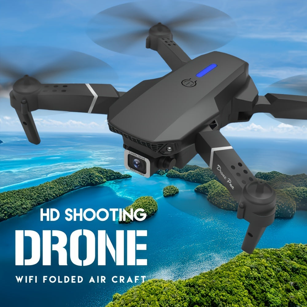 E88 RC Drone WIFI FPV Drone With HD Dual Camera Height Hold RC Foldable Quadcopter Helicopter Drone Gift Toys With 3 Battery
