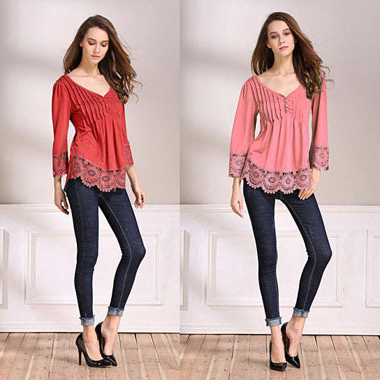 Explora Tops In Pretty Pintucks And Breezy Lace Details