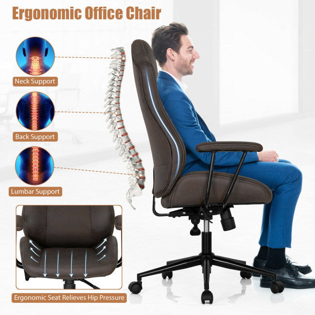 High Adjustable Back Executive Office Chair with Armrest