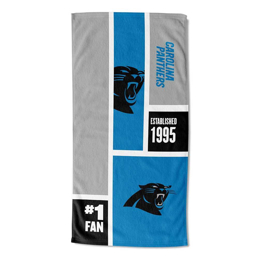 [Personalization Only] Panthers Colorblock Personalized Beach Towel