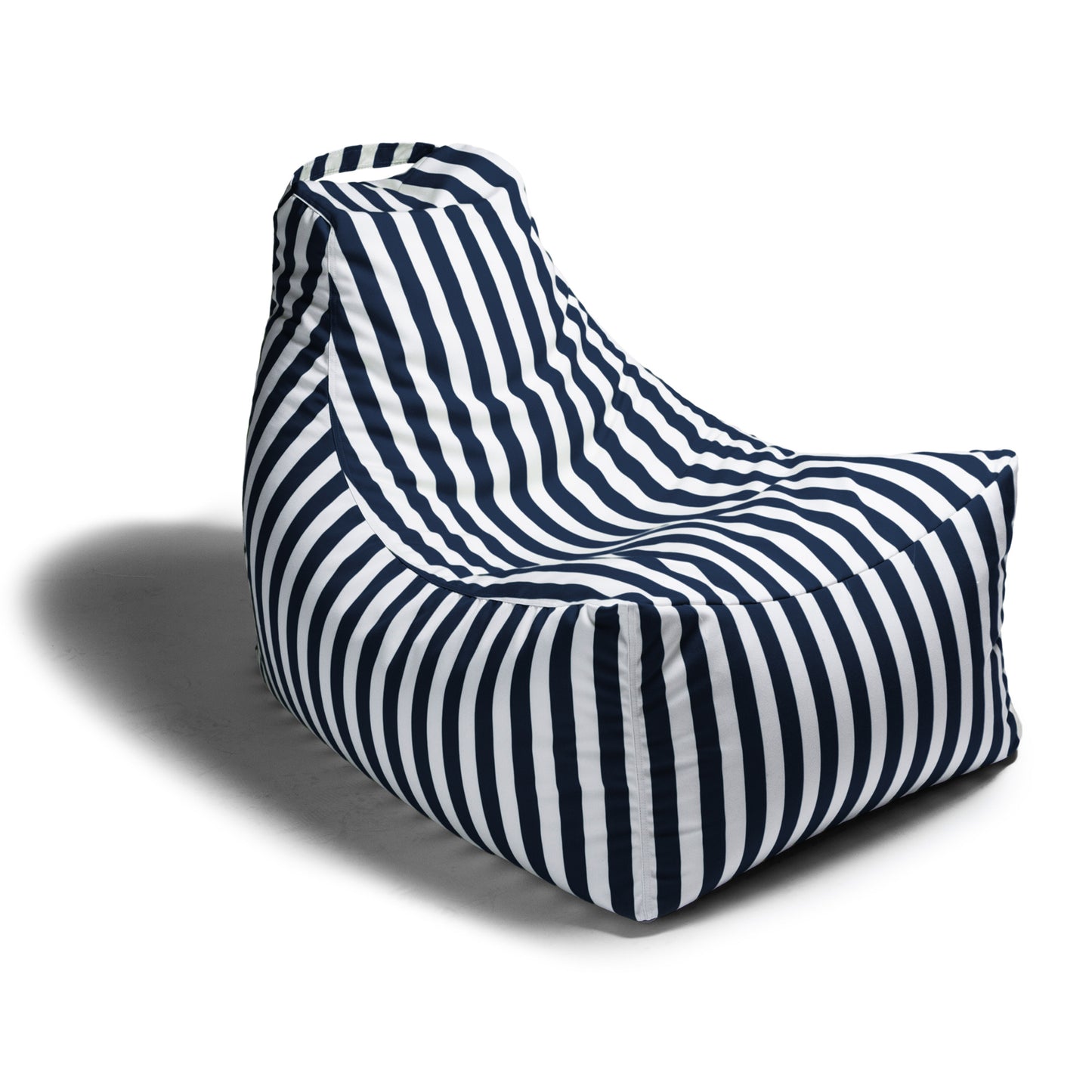 Jaxx Juniper Outdoor Bean Bag Patio Chair, Navy Stripes