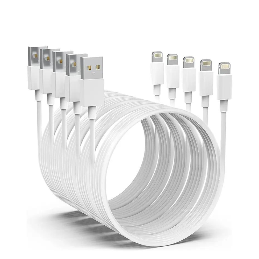 5 Pack 3FT iPhone Charger Cable 3 Feet Fast Data USB Cable for iPhone