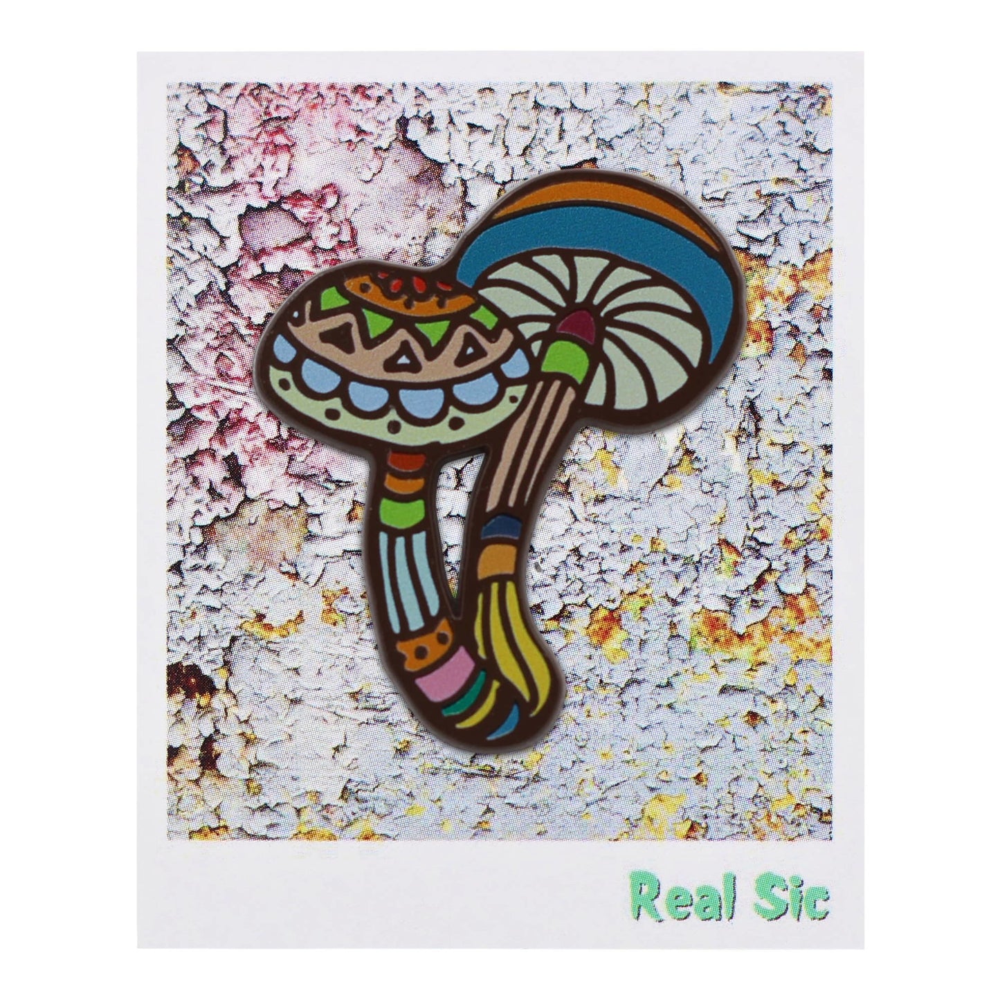 Magic Mushroom Pin - Psychedelic Psilocybin Fungi Enamel Pin