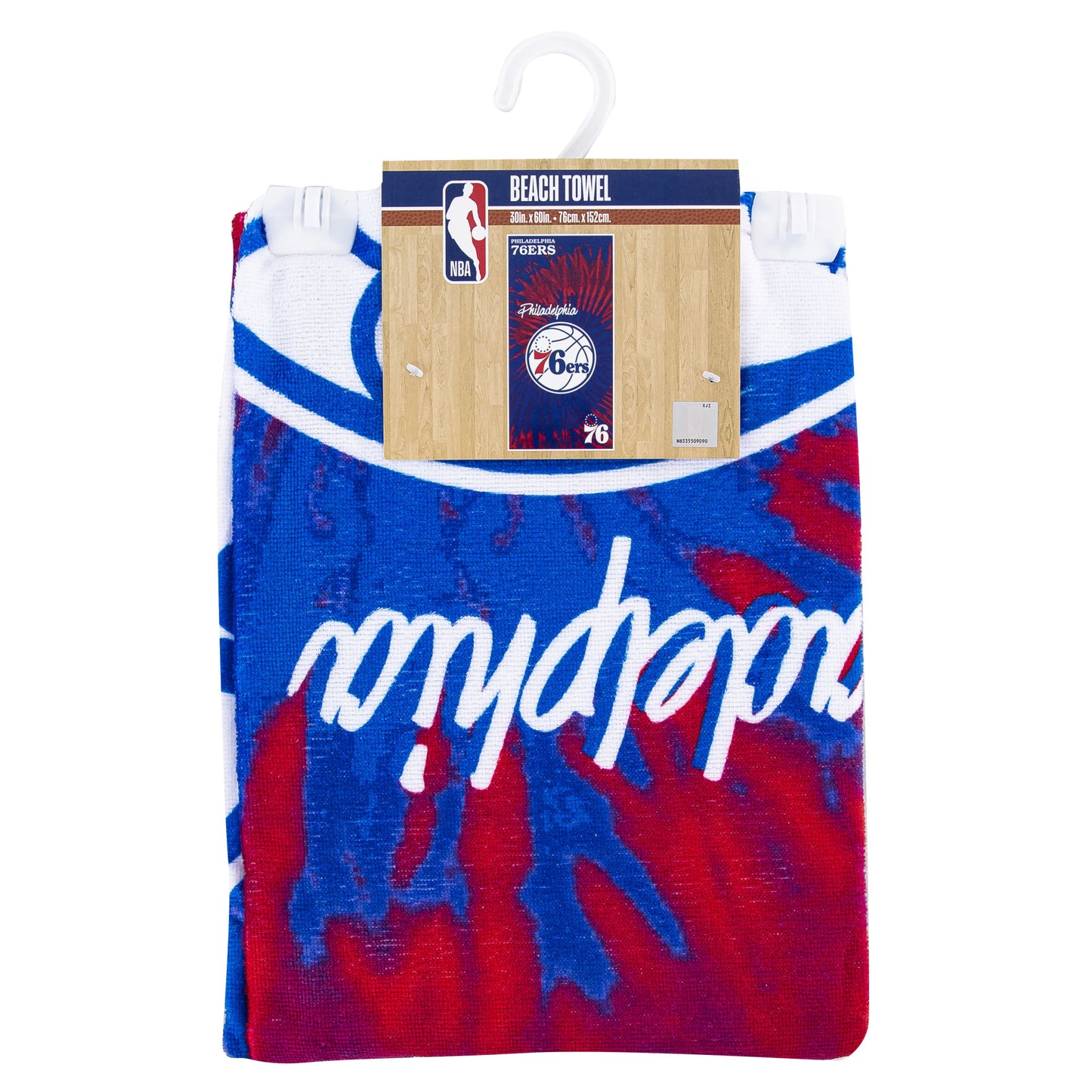 76ers OFFICIAL NBA "Psychedelic" Beach Towel; 30" x 60"