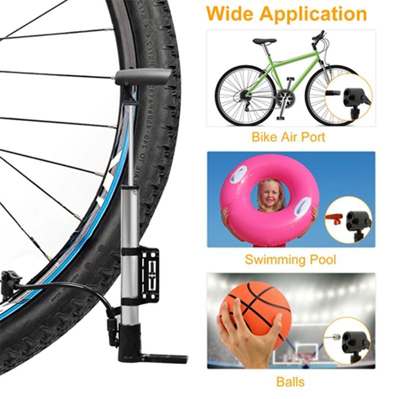 Portable Bicycle Tire Inflator Ball Mini Bike Tire Pump