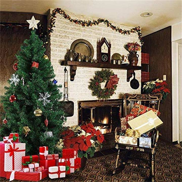 Bosonshop 8' Premium Spruce Artificial Christmas Tree w/Metal Stand, Green