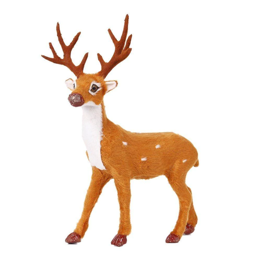 Santa's Reindeer Christmas Decoration, Simulation Christmas Reindeer for Home Festival Gift