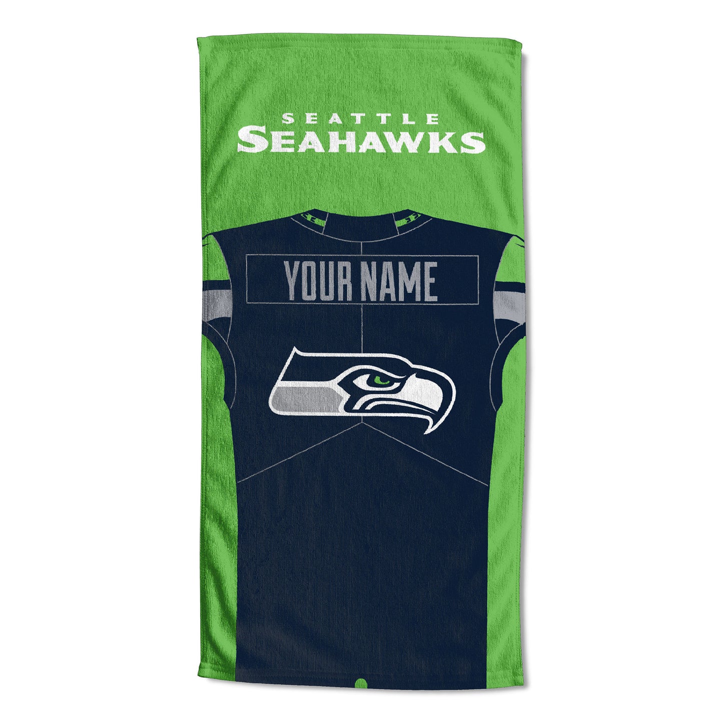 [Personalization Only] Seattle Seahawks "Jersey" Personalized Beach Towel