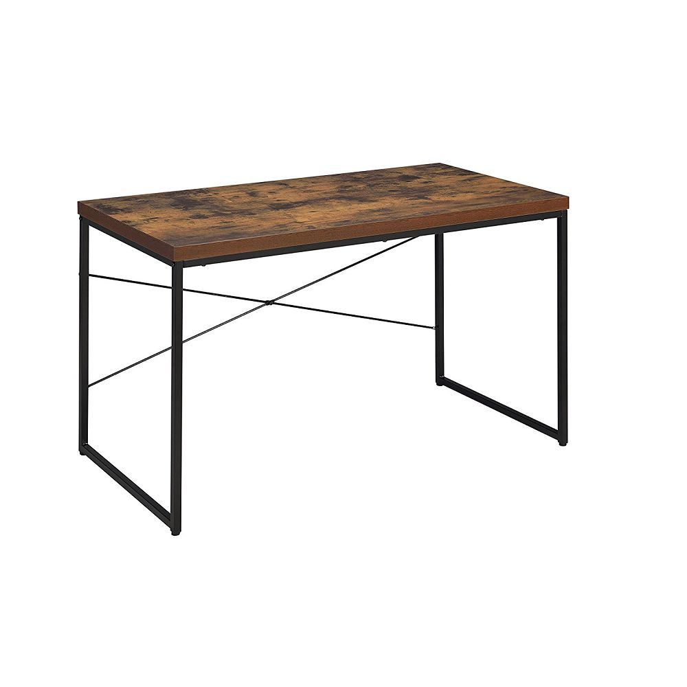 Bob Desk in Weathered Oak & Black