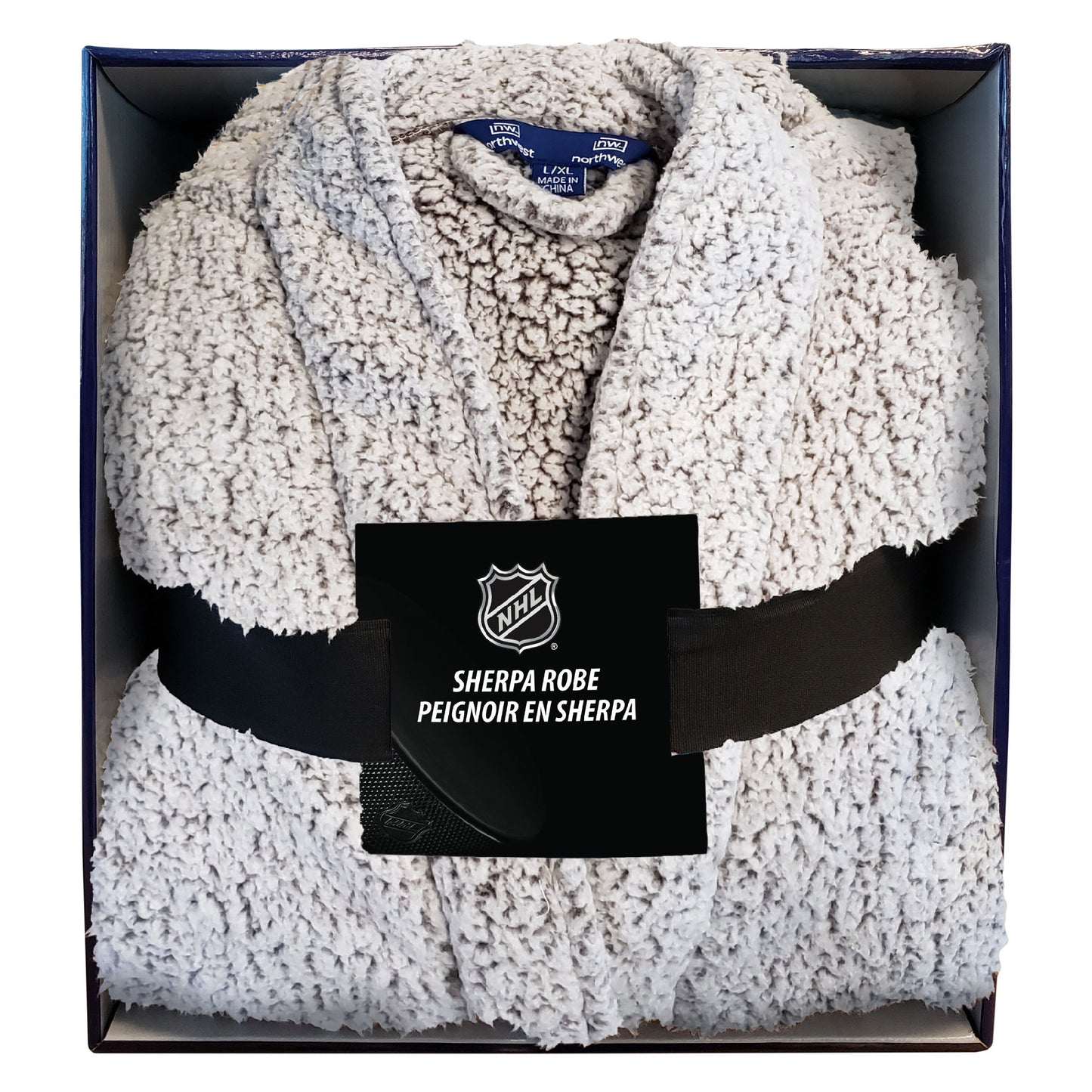 Penguins OFFICIAL NHL Sherpa Bath Robe; 26" x 47"