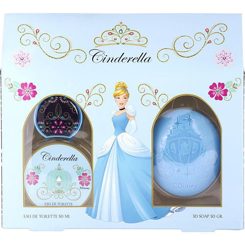 CINDERELLA by Disney EDT SPRAY 1.7 OZ & 3D SOAP 1.7 OZ