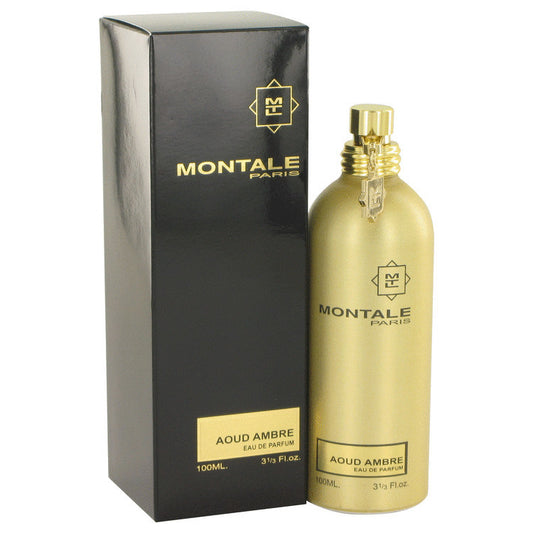 Montale Aoud Ambre by Montale Eau De Parfum Spray (Unisex) 3.4 oz