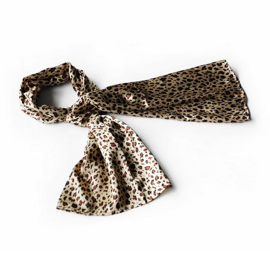 Blando Brown Leopard Stylish Delicately Soft Silky Scarf/Wrap/Shawl(Small)