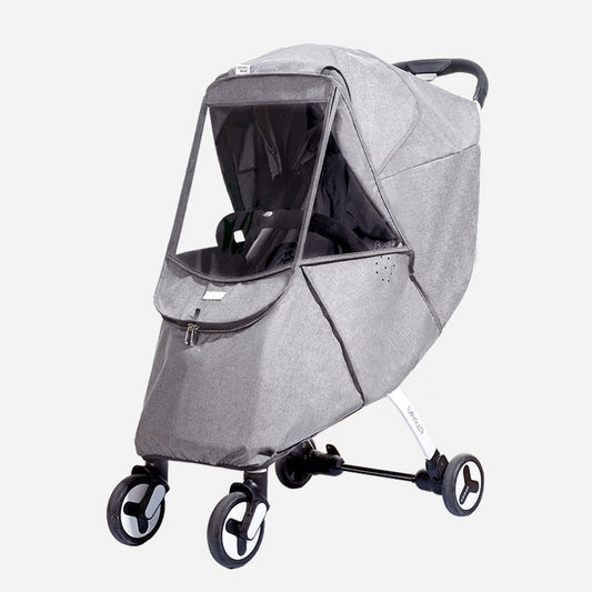 Baby Stroller Rain Cover Universal Wind Dust Weather Shield with Windows For Strollers Pushchairs Stroller Accessories