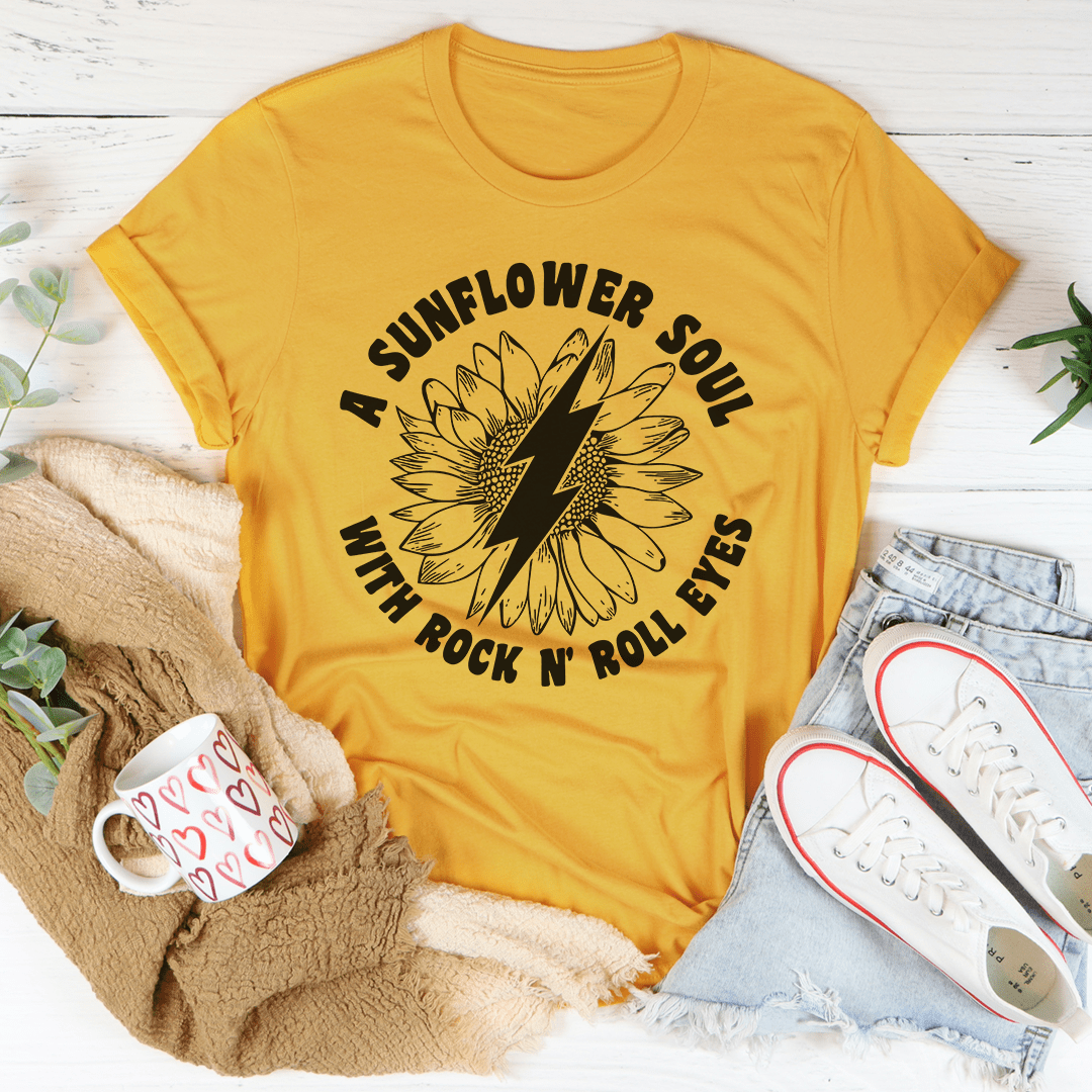 Sunflower Soul & Rock N Roll Eyes T-Shirt