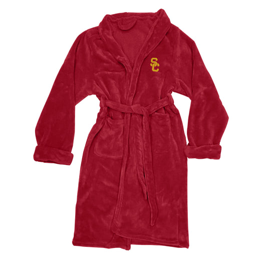 USC OFFICIAL Collegiate Men's L/XL Silk Touch Bath Robe