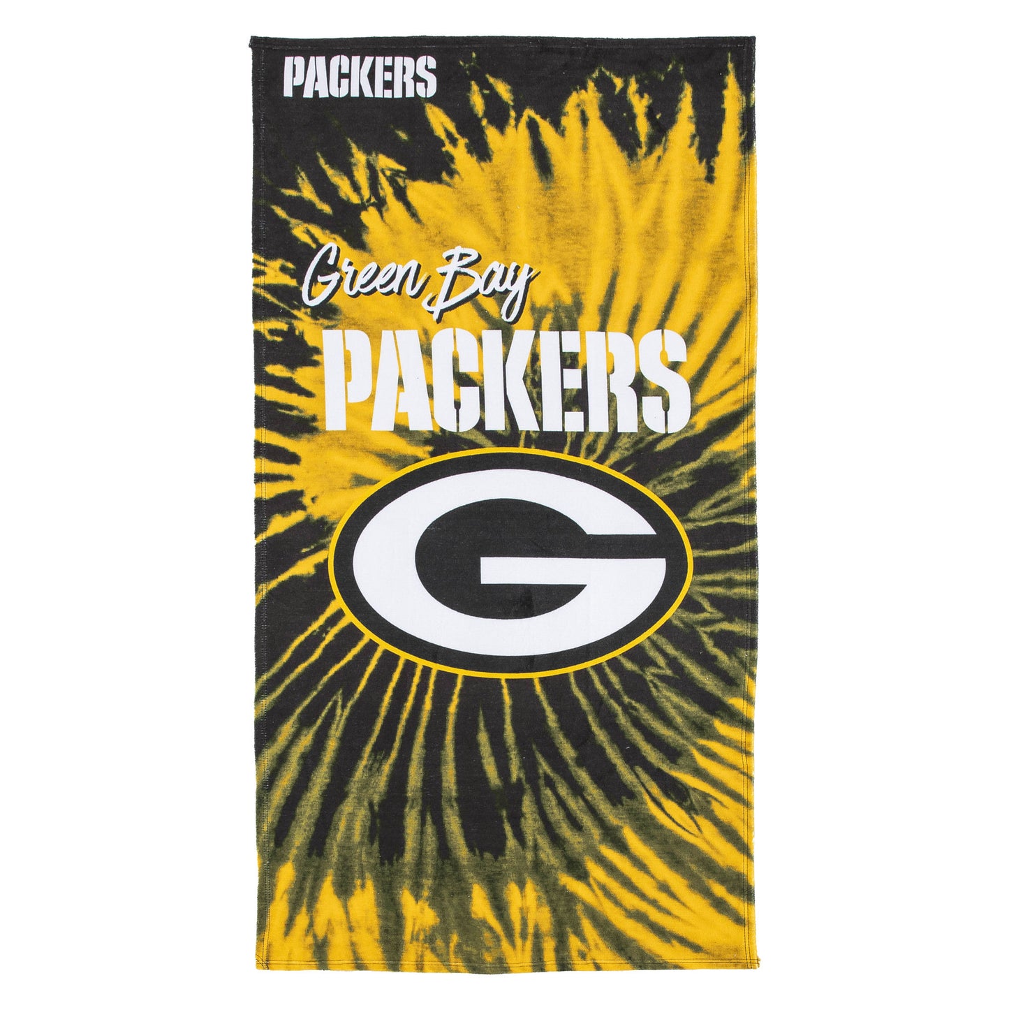 Packers OFFICIAL NFL "Psychedelic" Beach Towel; 30" x 60"