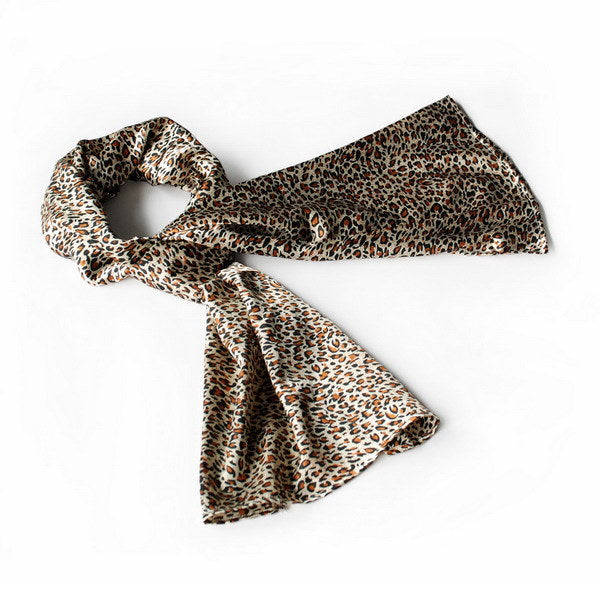 Blando Fashion Leopard Pattern Soft Natural Silky Scarf/Wrap/Shawl(Large)