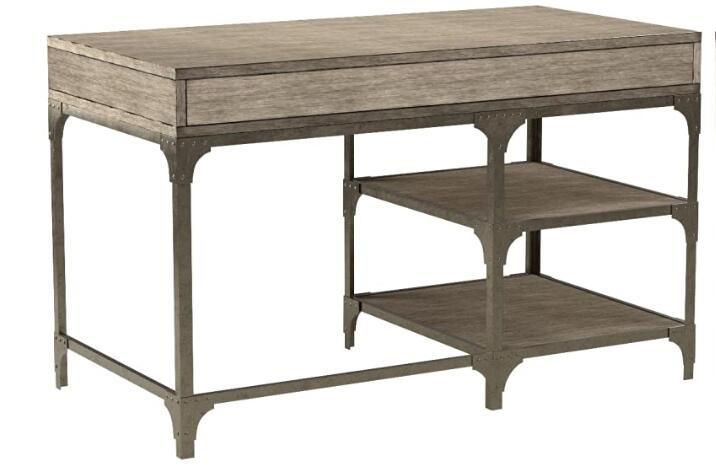 Gorden Desk in Weathered Oak & Antique Silver