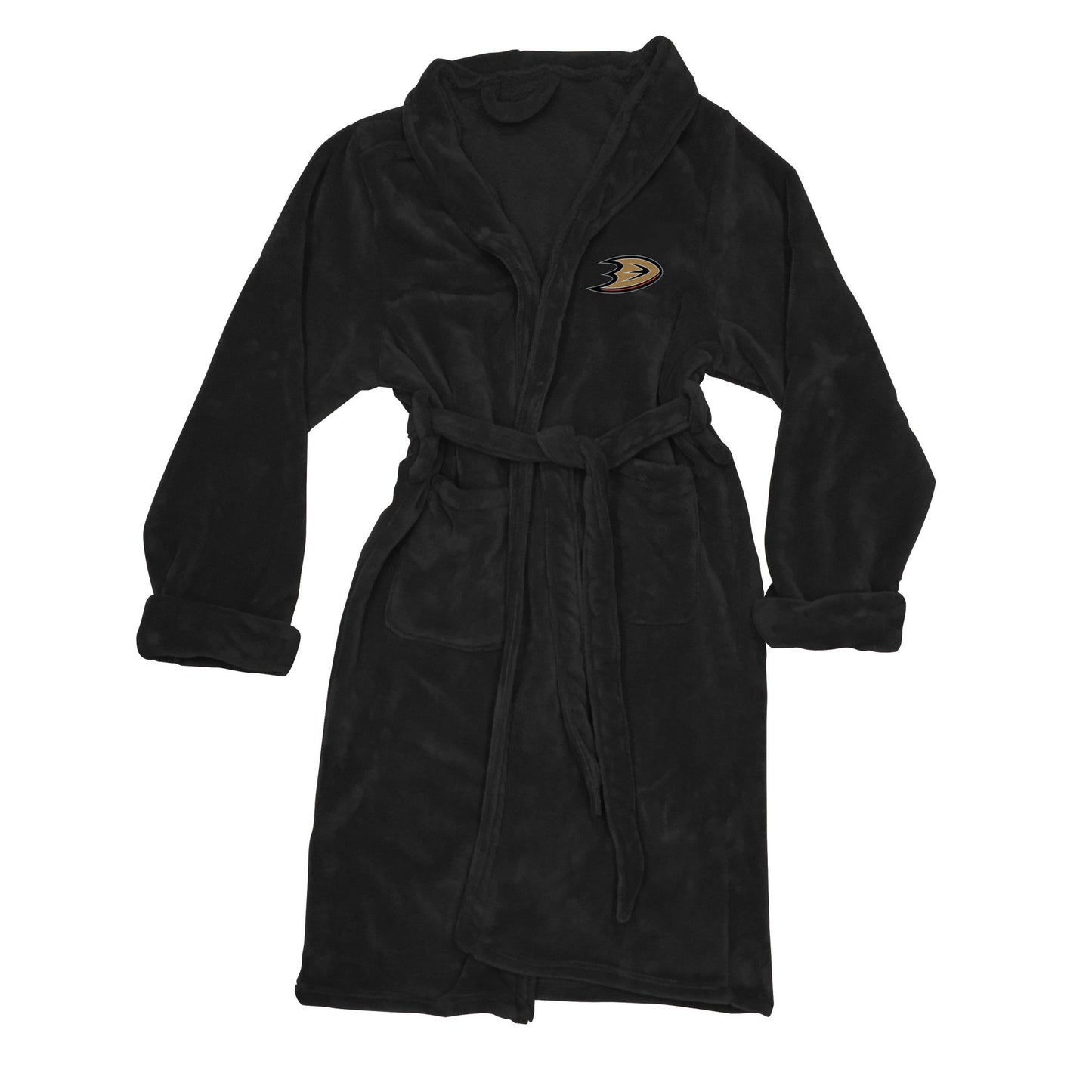 Ducks OFFICIAL NHL Men's L/XL Silk Touch Bath Robe; 26" x 47"