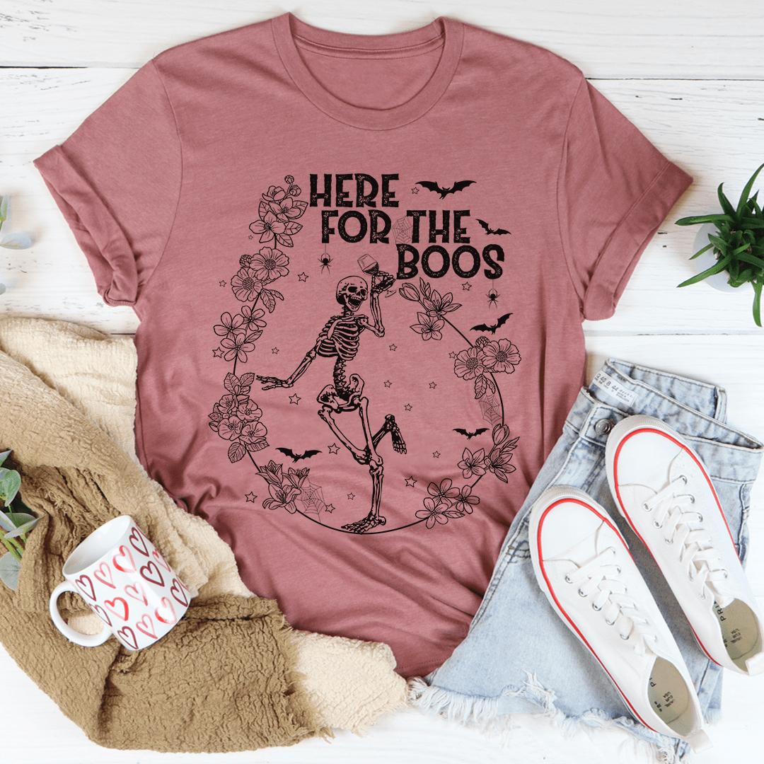 Here For The Boos Wine T-Shirt