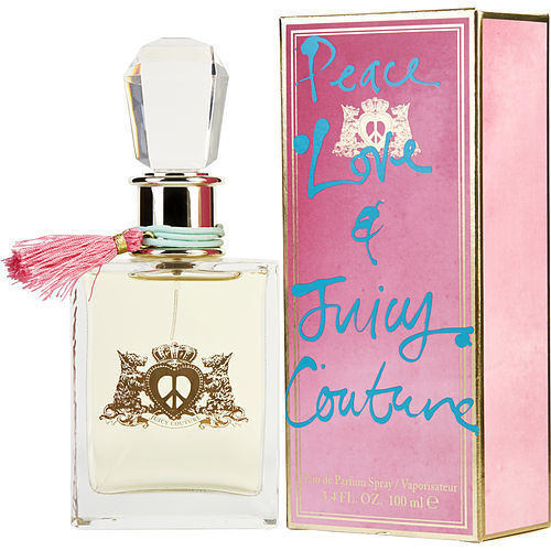 PEACE LOVE & JUICY COUTURE by Juicy Couture EAU DE PARFUM SPRAY 3.4 OZ (NEW PACKAGING)