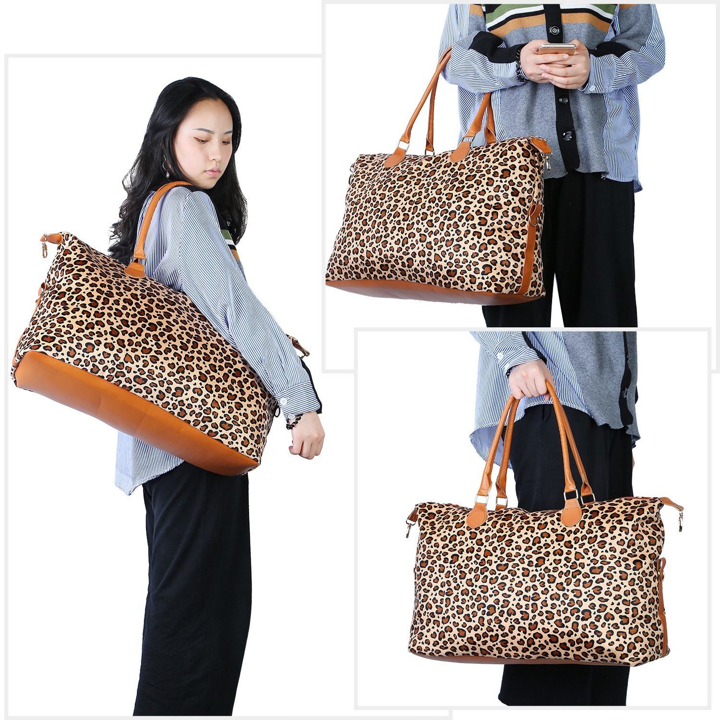 Women Duffle Bag Travel Luggage Bags Weekend Overnight Bag Tote Bags Shoulder Handle Bags