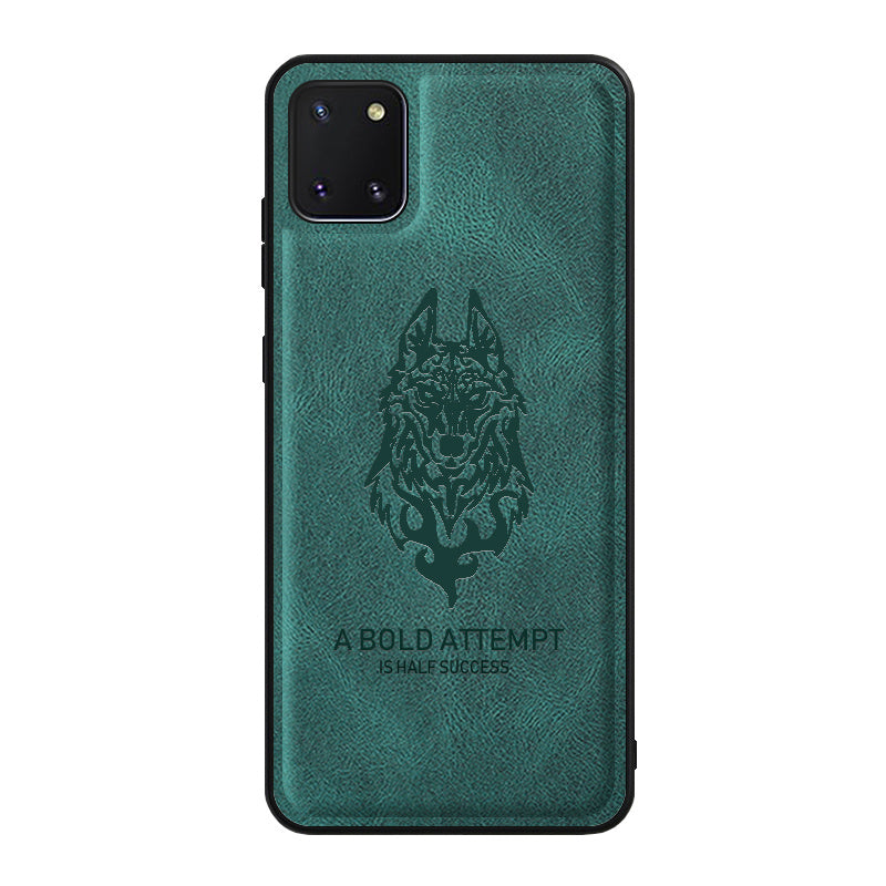 Case for Samsung Galaxy Note10 Lite Phone Case Soft TPU Samsung Galaxy Note10 Lite Phone Case(Samsung Galaxy Note10 Lite-tiepi-wolf-hei)