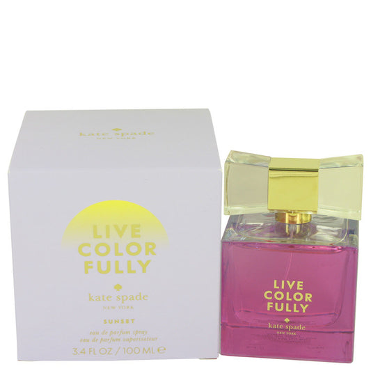 Live Colorfully Sunset by Kate Spade Eau De Parfum Spray 3.4 oz