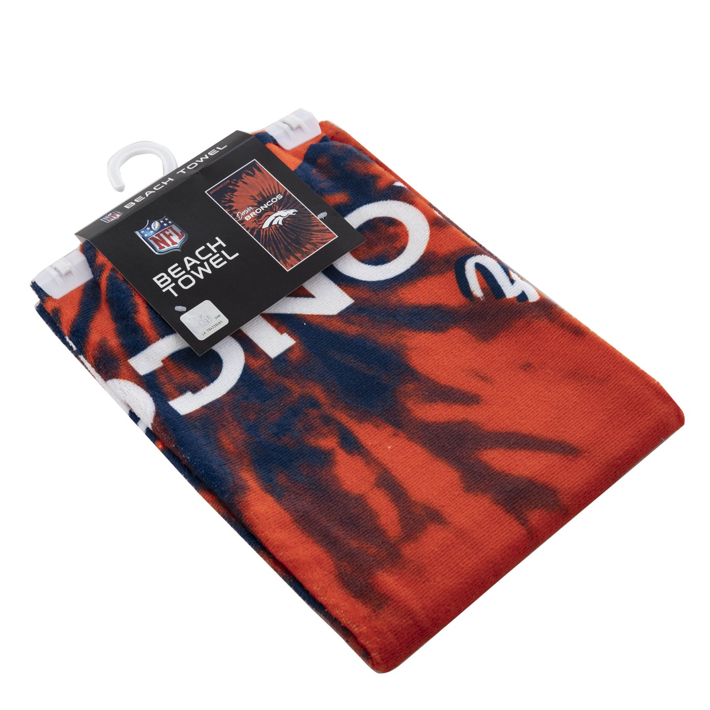 Broncos OFFICIAL NFL "Psychedelic" Beach Towel; 30" x 60"