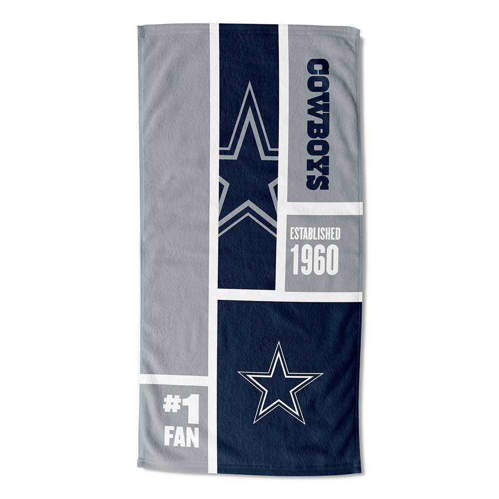 [Personalization Only] Cowboys Colorblock Personalized Beach Towel