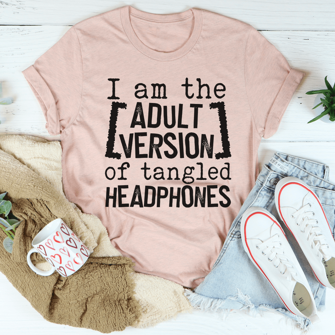 I Am The Adult Version Of Tangled Headphones T-Shirt