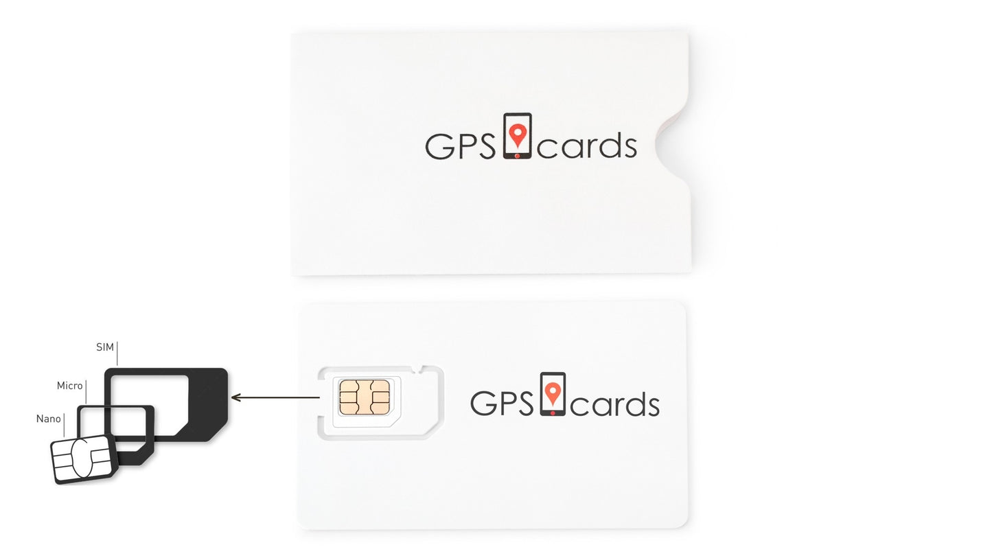GPS Cards Sim for Mini GF07 GPS Tracker/ Phone Notification/ Speed Detector