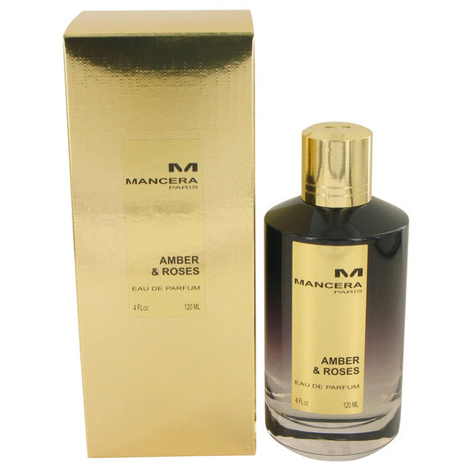 Mancera Amber & Roses by Mancera Eau De Parfum Spray (Unisex) 4 oz