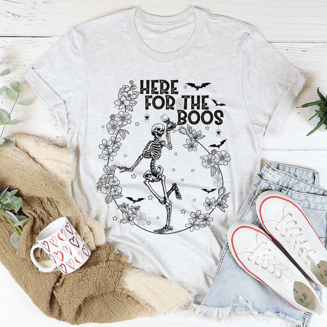 Here For The Boos Wine T-Shirt